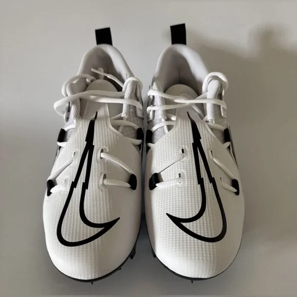 NIKE Alpha Menace Pro 3 White/Black Football Cleats Men's Size 9 DM1788-103